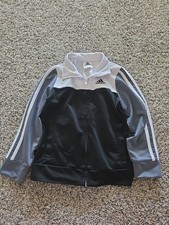 Adidas Full Zip Track Jacket Unisex Youth Size 5 Multi Color