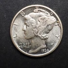1935  *P*   MERCURY SILVER DIME  ***NICE*** FREE SHIPPING   C1986