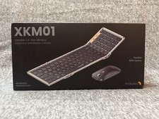 ProtoArc XKM01 Foldable Wireless Keyboard  Mouse Combo Full-Size Bluetooth OB