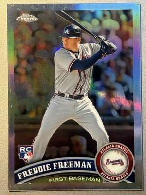 2011 Topps Chrome Refractor Freddie Freeman RC #173 Atlanta Braves