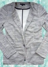 Banana Republic Women's Washable Gray One-button Blazer Sz Sm NWOT