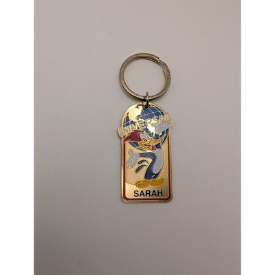 Universal Studios Vintage Florida Woody Woodpecker Sarah Schlüsselanhänger goldfarben Metall