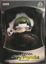 POP MART SKULLPANDA Muñeca de Peluche Panda Perezoso Colgante AUTÉNTICO