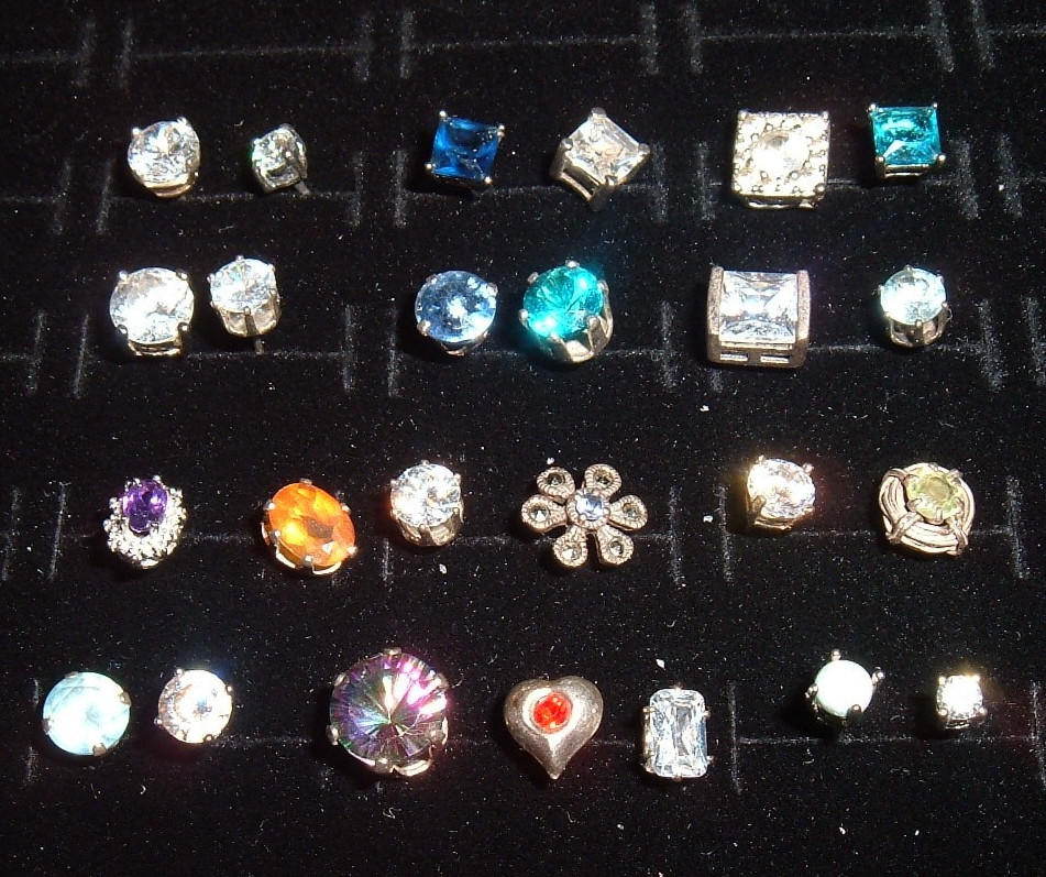 25 SOLID 925 STERLING SILVER MIXED GEMSTONES SING… - image 1