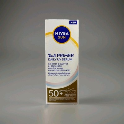 Nivea Sun 2in1 Primer Daily UV Schutz Serum LSF50+ - 30ml - Sonnenschutz 