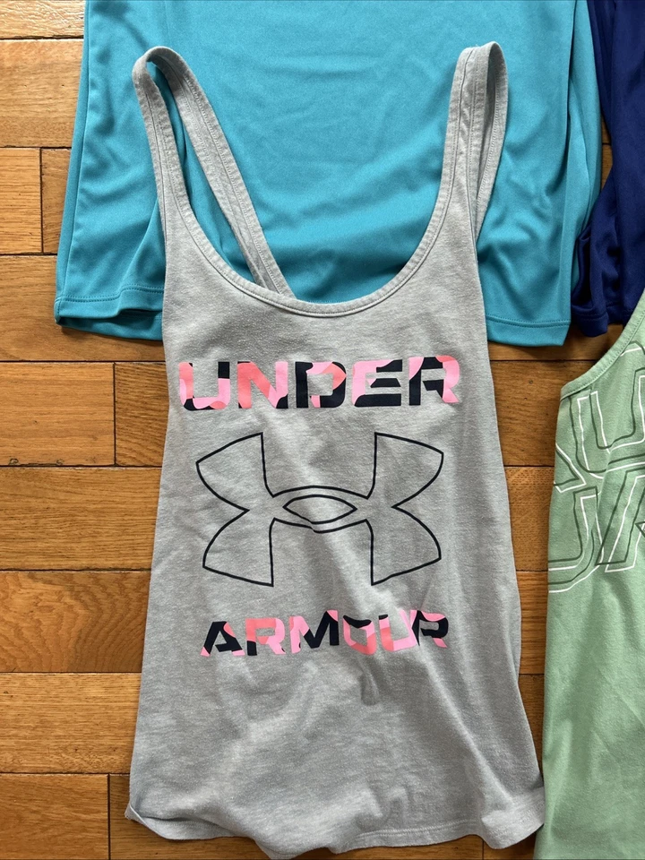 Lot Of (6) - Women’s Under Armour Workout Tank Tops, Size Medium - Image 2 of 4