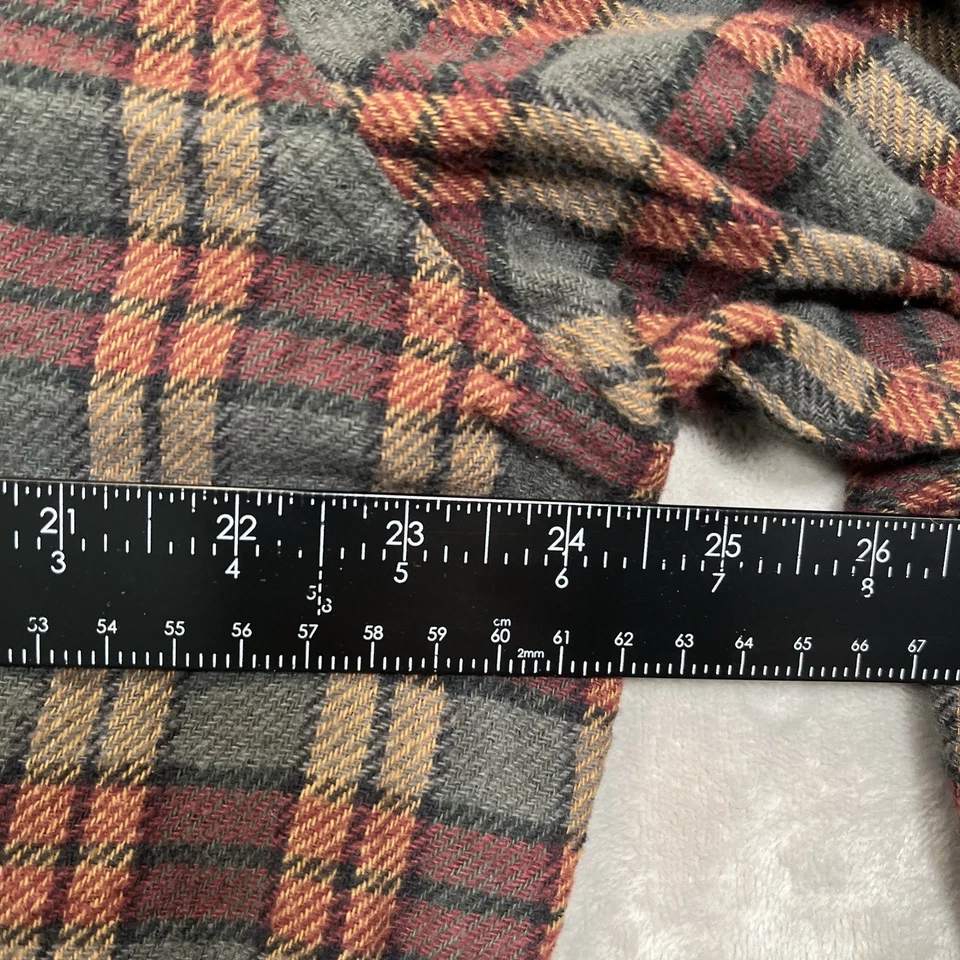 Рубашка фланелевая карбоновая 2кобальтовая мужская размер XL многоцветная клетчатая с длинным рукавом на пуговицах - Изображение 4 из 4