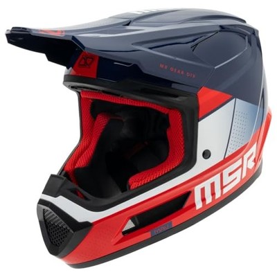 MSR  Mav Sensor Dirt Bike Motocross Helmet w/ MIPS Large Blue/Red/White