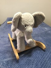 Pottery Barn Kids Elephant Plush animal Rocker Nursery decoration