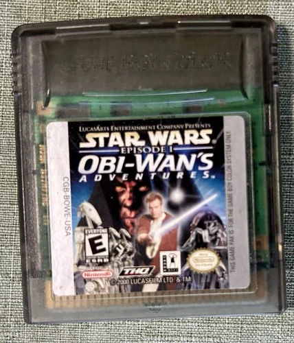 Star Wars Episode I Obi Wan's Adventures GBC Cartridge Only Working