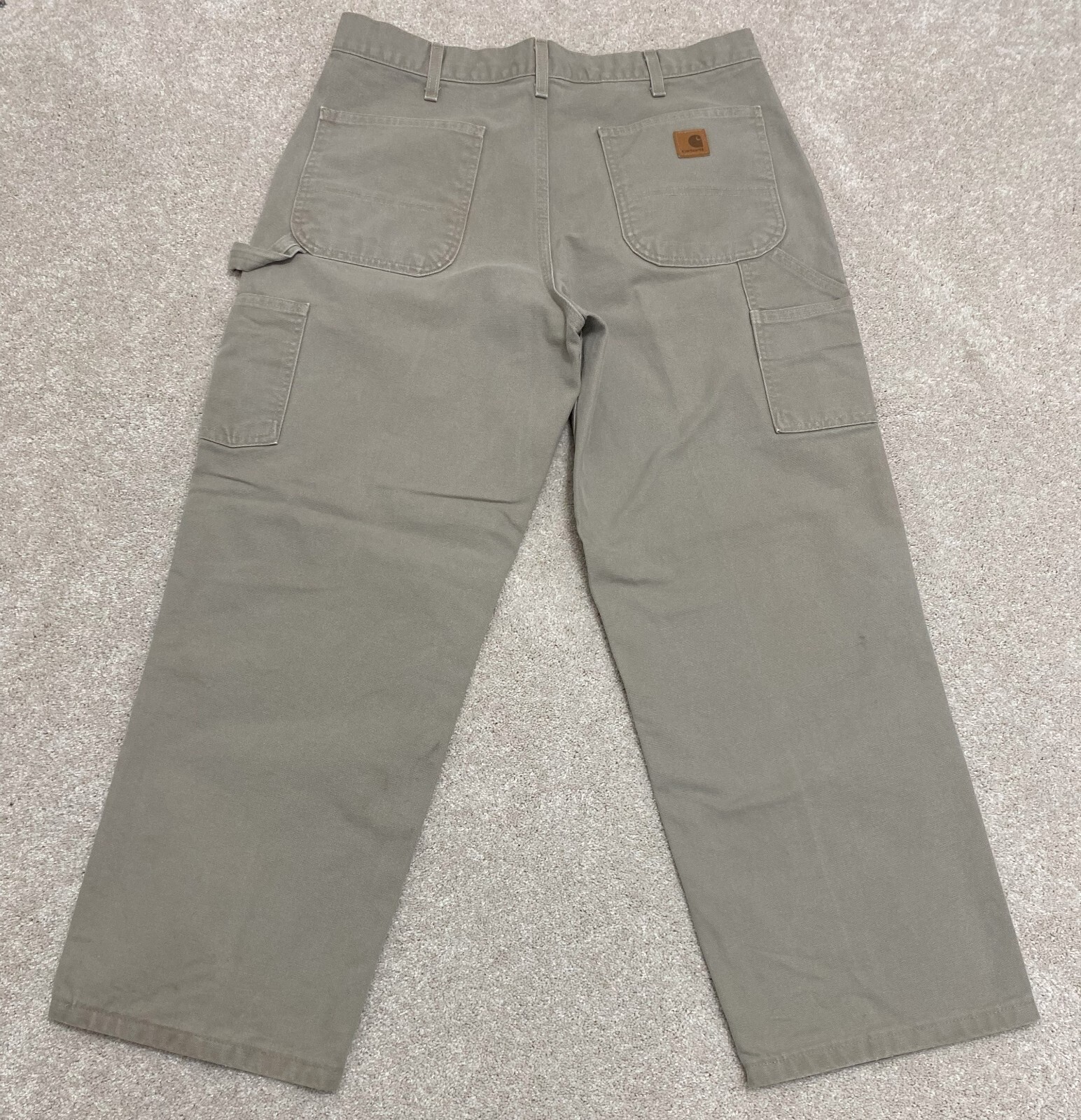 Carhartt B11 DES Original Dungaree Fit Carpenter Work Pants Men's 35x29 Canvas
