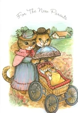 Congratulations New Baby Kittens Kitten Mother Cat Dayspring Greeting Card