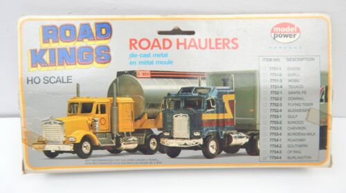 6F Set 4 Model Power HO Road Kings Semi Trucks Trailers Boxed Train Diorama - Picture 6 of 6