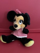 Vintage Minnie Mouse Plush 10 inch Marked Korea Walt Disney Productions
