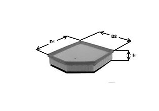 MA3226 CLEAN FILTERS Filtro aria per VOLVO