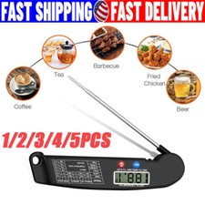 Instant Read Digital Meat Thermometer BBQ Grill Smoker For Kitchen Food Cooking