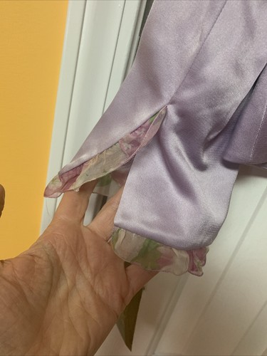 Vtg NWT $360 Nipon Boutique Skirt Suit Size 8P Lavender Satin Special Occasion - Picture 12 of 18