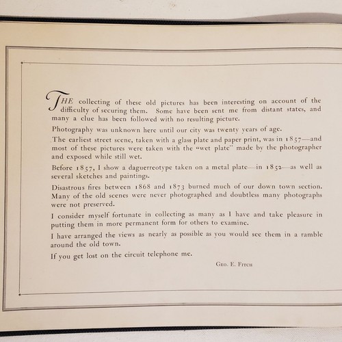 1925 Book. OLD GRAND RAPIDS A Picture Story of OLD Conditions. George Fitch - Picture 4 of 4