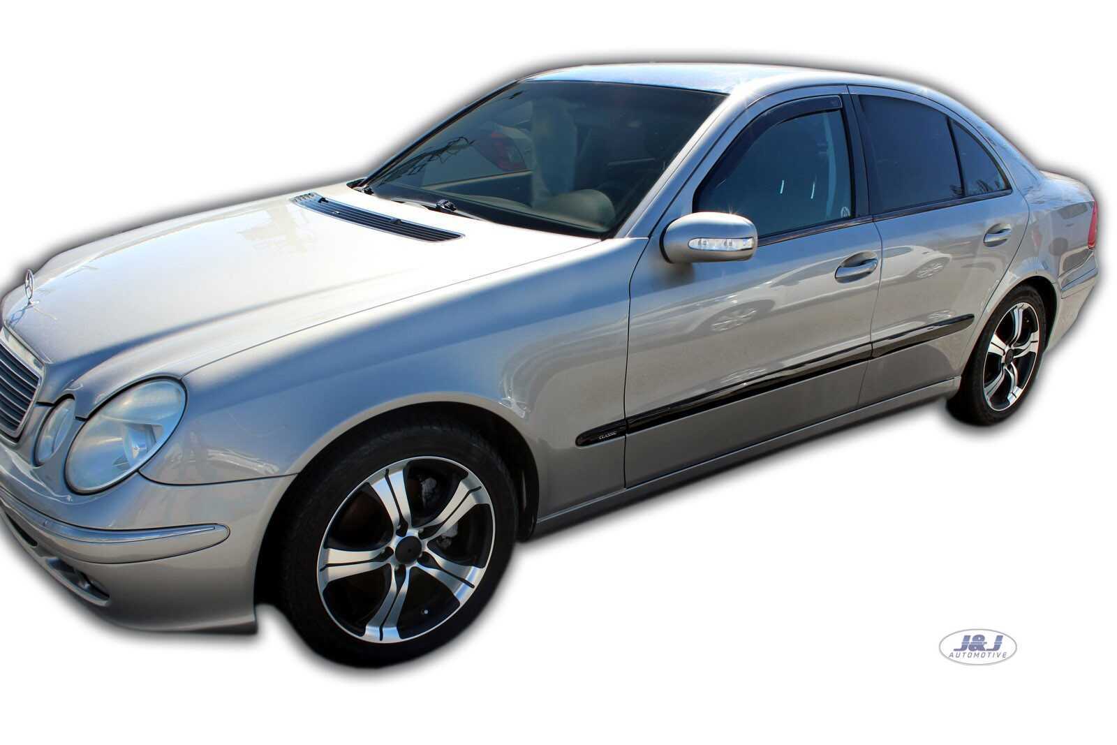 Déflecteurs d'air Mercedes E W211 protection anti-infiltration pluie pour vitres avant HEKO
