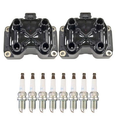 Bosch 2 Ignition Coil NGK 8 Laser Iridium Spark Plug Kit For Discovery 348 TB V8