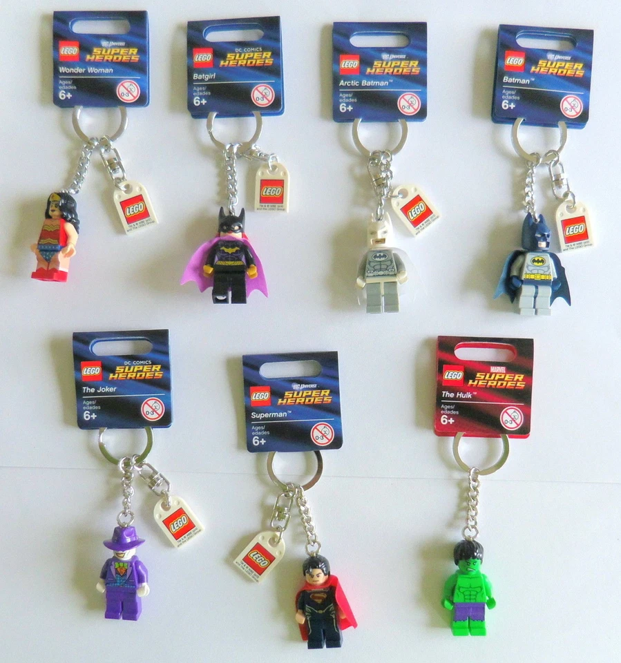 LEGO® DC Universe & Marvel - Super Heroes  Schlüsselanhänger zum Aussuchen  - Bild 1 von 1