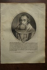 MATHIEU MOLE SEIGNEUR DE LACY.....Portrait. Original 1652 engraving.