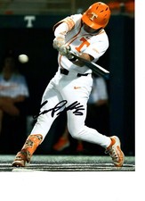 CANNON PEEBLES  TENNESSE VOLUNTEERS BASEBALL SIGNED 8X10 PHOTO W/COA
