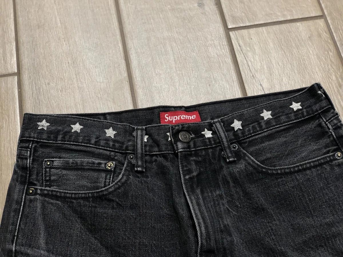 Rare Supreme x Levi’s Black Star Denim Jeans