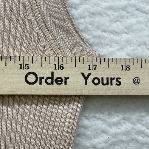 Calvin Klein Sweater Womens Small Pink Ribbed Basic Minimalist Classiccore Cozy - Picture 7 of 9