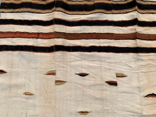 Fulani Blanket,African Blanket,Antique Hand Made Fulani,Wedding Blanket 4x7 ft - Picture 7 of 11