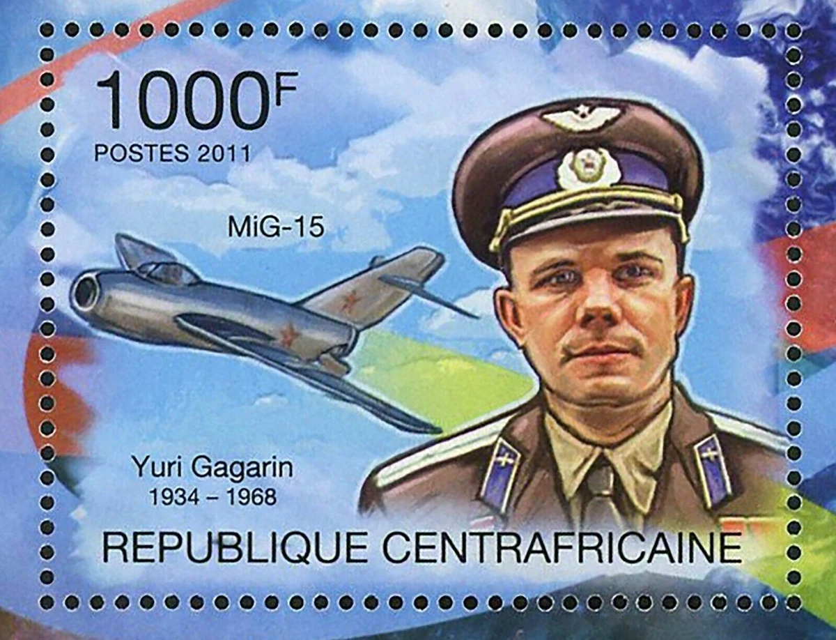 Yuri Gagarin Stamp Space Vostok 1 Vostok 3KA-3 MiG-15 MNH #3108-3110 | eBay