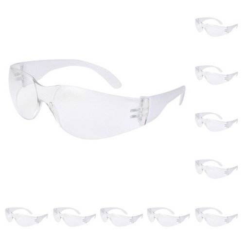 10 Pcs Clear Safety Goggles Protective Men Eyewear Women Eye Protection Glasses - Picture 9 of 11