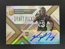 PHILLIP LINDSAY 2018 ELITE DRAFT PICKS COLLEGIATE RC AUTO - COLORADO *8443