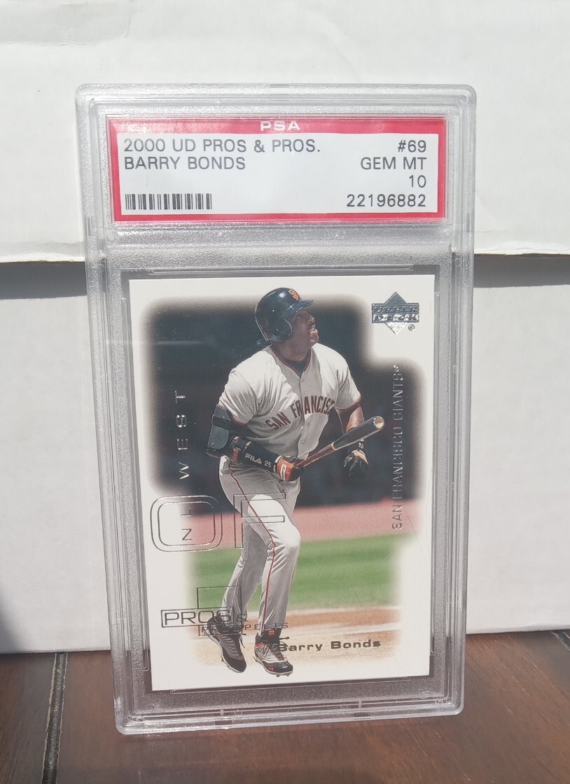 Barry Bonds PSA 10 POP 10 2000 UD Pros & Prospect #69 Gem Mint MT Giants Pirates view 5