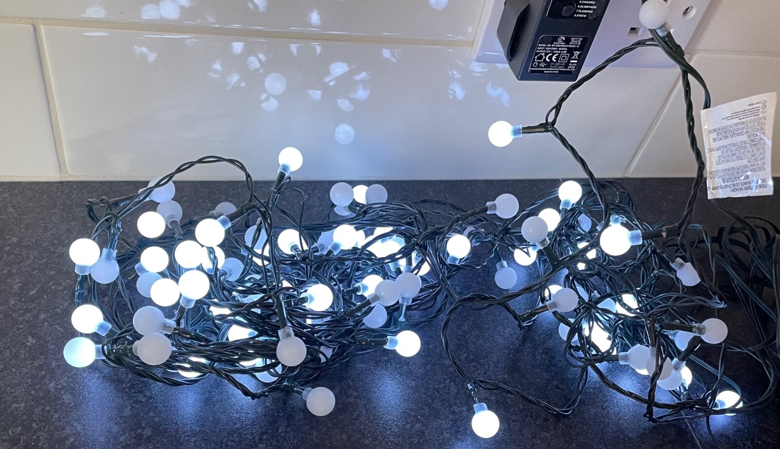 White Berry Christmas Tree Lights LED Multifunction 9m Noma In/Outdoors