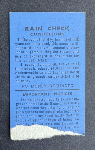 Vintage 1975 San Diego Padres vs San Francisco Giants 9/21/75 Ticket Stub - Picture 3 of 3