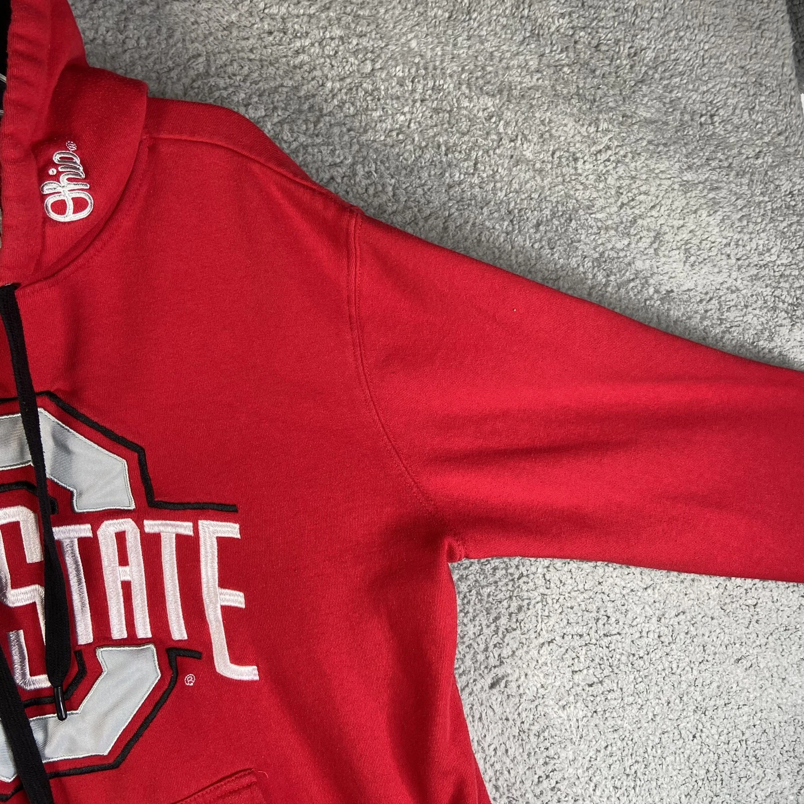 VETEMENTS Felpa con cappuccio The Ohio State University Buckeyes taglia media abbigliamento autentico Varsity