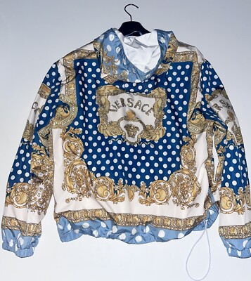 Versace Seashell Baroque Polka Dot Zipped Jacket - Sizes 52EU / 54EU