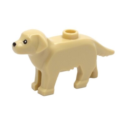 Original LEGO  Haustier Labrador Golden Retriever Hund Tier Minifigur hellbraun 69962pb01