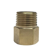 M14X1.5 Female To 3/8” BSP Male Coupling Adapter Brass Oil Pressure Fitting