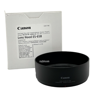 キヤノン RF50mm f1.8 STM 専用フードES-65B New Canon ES-65B Lens