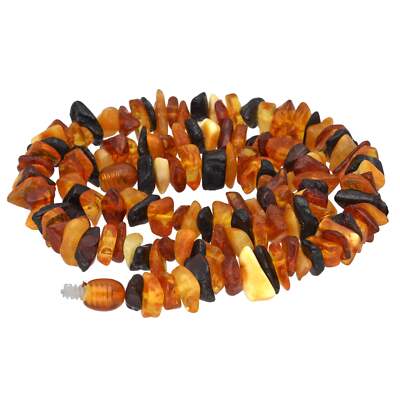 Bernstein multi mix Splitterkette mit  Drehverschluss Edelstein Heilstein 45 cm