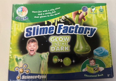 Science4You Glow in the Dark Schleimfabrik STEM 19 Experimente 8+ Neu