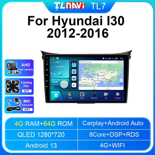 GPS Navigation für Hyundai i30 Elantra GT 2012-2016 Android 13 Autoradio Carplay - Bild 18 von 48