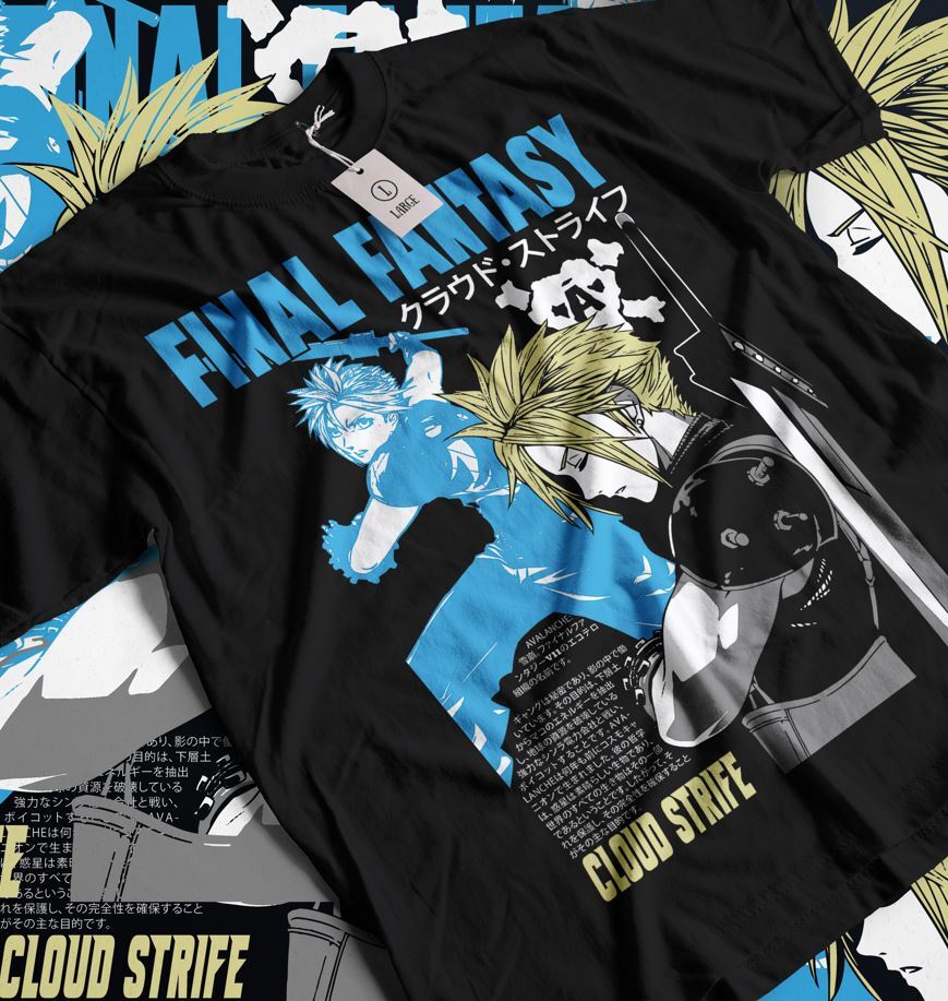 Final Fantasy VII Rebirth T-Shirt Vintage Retro Final Fantasy 7