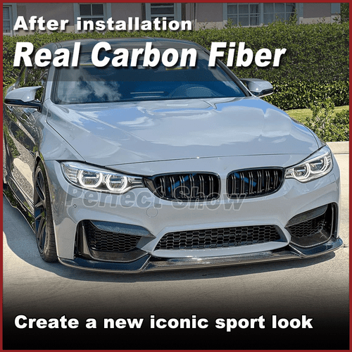 Alerón delantero de carbono labio delantero espada alerón para BMW F80 M3 F82 F83 M4 2014-19 - Imagen 9 de 16