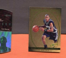 ALLEN IVERSON PHILADELPHIA 76ERS 1996 SCOREBOARD BASKETBALL RETRO ROOKIE CARD R1. rookie card picture
