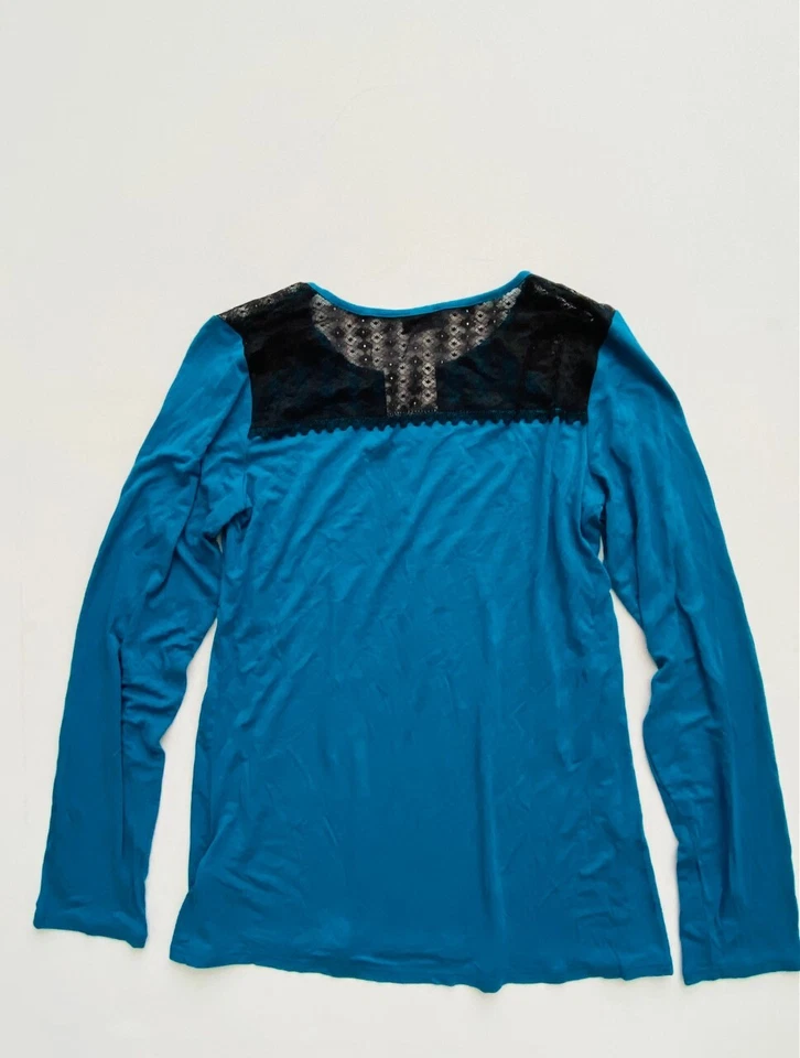 Top de pijama La Perla Studio con encaje de mezcla de algodón de bambú (S)  Foto 4 de 4