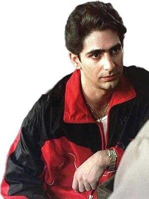 The Sopranos Christopher Moltisanti s Inspired Tracksuit in Red & Black For Men