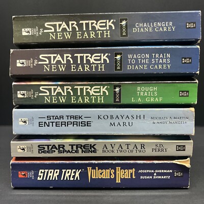 Lot of 6 Star Trek Random Paperback Books